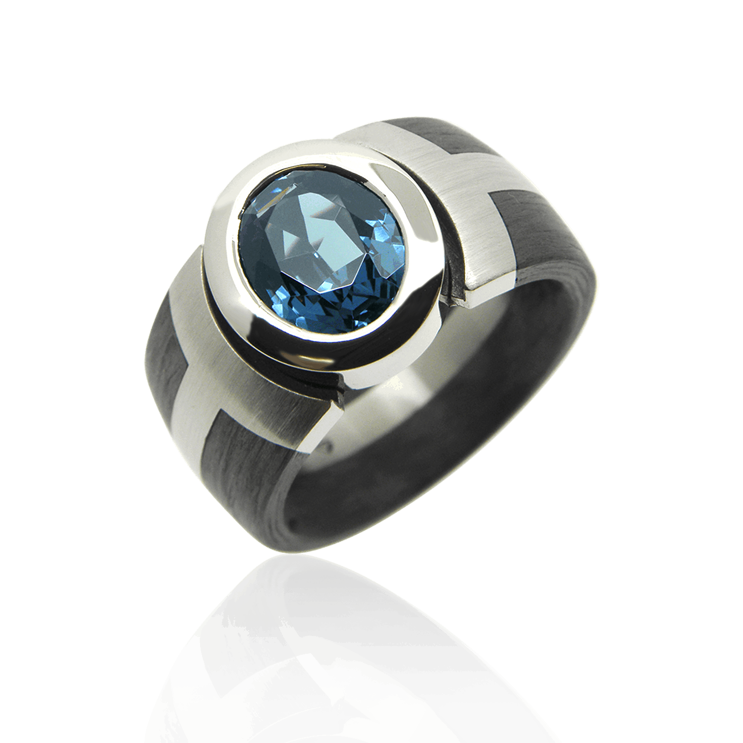 herrenring, männerring, herrenschmuck, männerschmuck, carbonschmuck, carbonring, carbon, weissgold, goldring, edelstein, edelsteinschmuck, turmalin, indigolith, facettiert, design, modern, gents ring, gents jewelry, mens ring, mens jewelry, carbon ring, white gold, gold ring, gemstone, gemstone jewelry, tourmaline, indigolite, facetted, goldschmiede, goldsmith, manufacture, atelier, swissmade, jewellery, faktor s, sahak, zürich, zurich, winterthur, jewelry