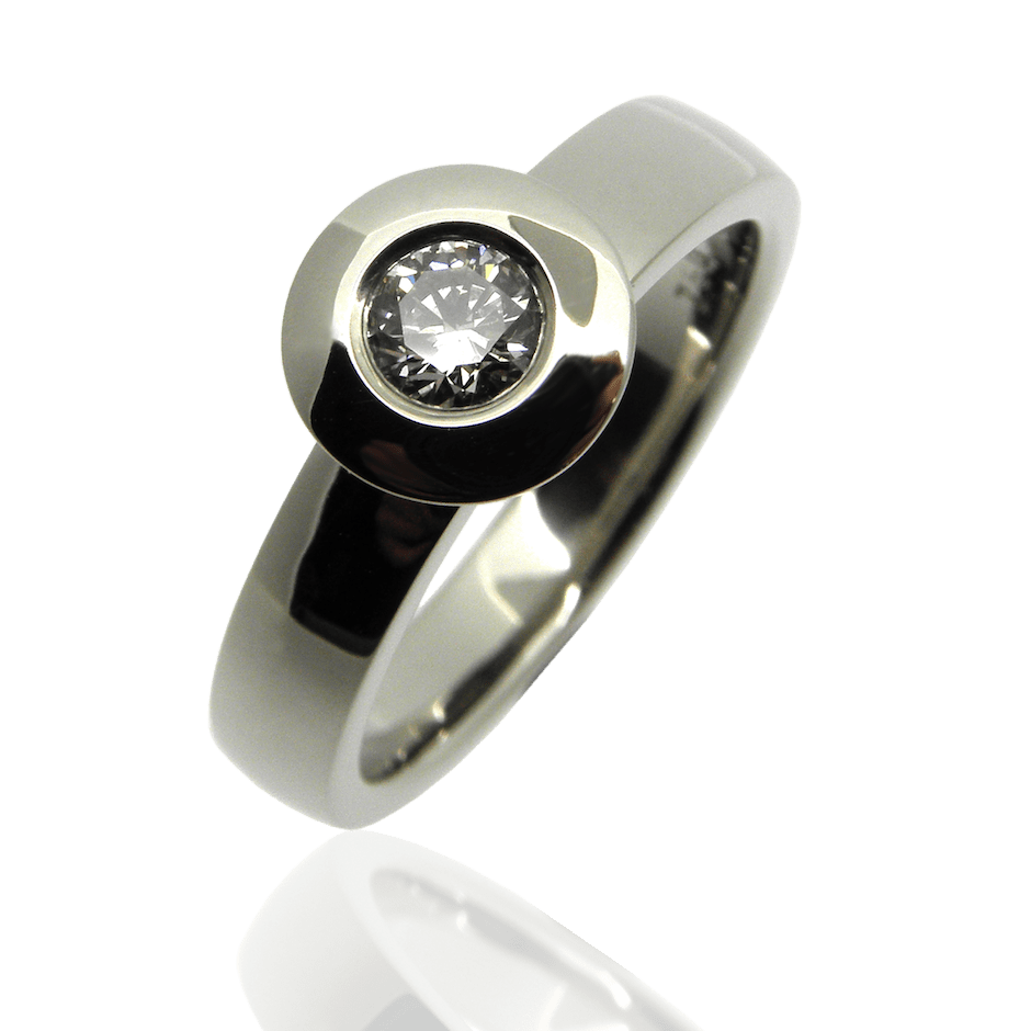 damenring, diamantring, solitär, verlobungsring, diamond ring, ladies ring, engagement ring, white gold, weissgold, goldschmiede, goldsmith, manufacture, atelier, faktor s, sahak, winterthur, zürich, zurich, swissmade, jewellery, jewelry