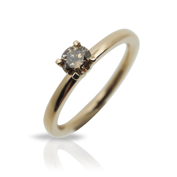 Verlobungsring, Solitär, Engagement ring, diamantring, diamond ring, brillant, brilliant cut, diamond, rotgold, pink gold, red gold, goldsmith, goldschmiede, manufacture, faktor s, sahak, winterthur, zürich, zurich, swissmade, jewellery, jewelry