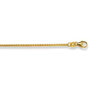 Fuchsschwanz-Collier Gelbgold