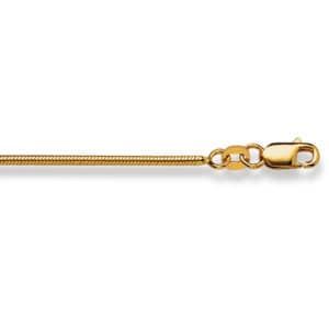 Halskette Schlange Gelbgold