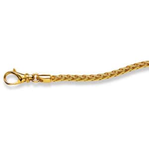 Halskette Zopf Gelbgold