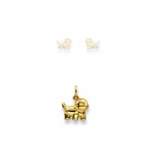 Anhänger, Hund, kinderschmuck, kinder, schmuck, goldschmuck, ohrschmuck, tiermotiv, ohrstecker, goldschmiede, gold, gelbgold, faktor s, sahak, jewellery, Swissmade, tiere, schmuck, online, kaufen