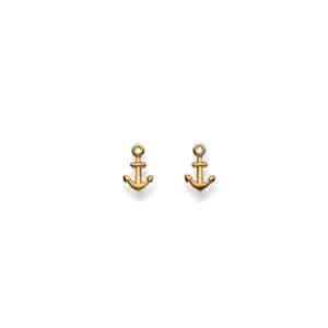 ohrstecker, Anker, ohrschmuck, schweiz, goldschmuck, gelbgold, stecker, sahak, goldschmiede, jewellery, swissmade, winterthur, damenschmuck, kinderschmuck