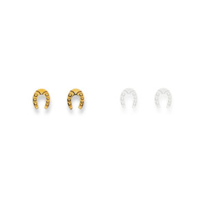 ohrstecker, Hufeisen, kinderschmuck, kinder, schmuck, goldschmuck, ohrschmuck, ohrstecker, goldschmiede, gold, gelbgold, faktor s, sahak, jewellery, Swissmade, tiere, schmuck, online, kaufen