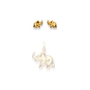 ohrstecker, ohrschmuck, kinderschmuck, goldschmuck, tiermotiv, elefant, elefanten, kinder, schmuck, weissgold, sahak jewellery, sahak, jewelry, faktor s, goldschmiede, swissmade, zürich, winterthur