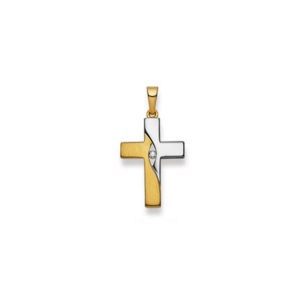Anhänger Kreuz Bicolor
