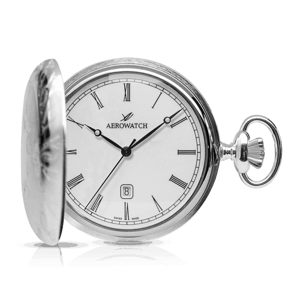 taschenuhr, savonette, pocket watch, watch, uhr, dandy, klasssich, uhrmacher, watch maker, aerowatch, faktor s, sahak jewellery, jewelry, goldschmiede, zürich, zurich, winterthur, swissmade, quartz, uhrwerk, batterie, palladium, beschichtet