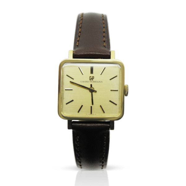 herrenuhr, girard perregaux, vintage, secondhand, golduhr, gold, handaufzug, mechanisch, chronometrie, armbanduhr, lederband, gelbgold, swissmade, highend, uhrmacher, watches, wristwatch, swiss, sahak jewellery, zürich, online, kaufen