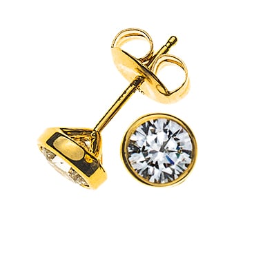 Diamant Ohrstecker Gelbgold Als Solitar Schmuck Uhren Schweiz