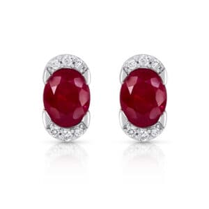 ohrschmuck, ohrstecker, rubinschmuck, damenschmuck, earring, studs, weissgold, diamantschmuck, diamanten, rubin, edelsteine, schmuck, goldschmuck, rubine, goldschmiede, juwelier, juwelen, suu, jewelry