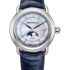 herrenuhr, datumanzeige, sekundenindex, aerowatch, suu, zürich, online kaufen, rotgold