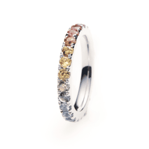 alliance, memoire, memoryring, damenring, alliancering, eternity ring, saphirring, saphir, rainbow, regenbogen, princess, platin, weissgold, schmuck, damenschmuck, ring, goldschmiede, juwelier, jewelry, sahak, jewellery, limmatquai, zurich